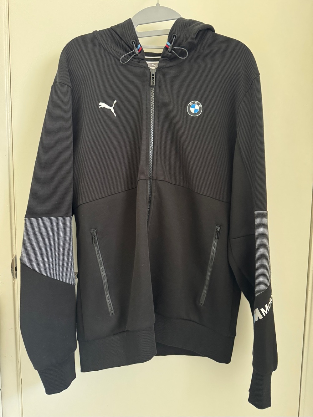 BMW Motorsport Puma Full Zip Tech Hoodie Black Medium
